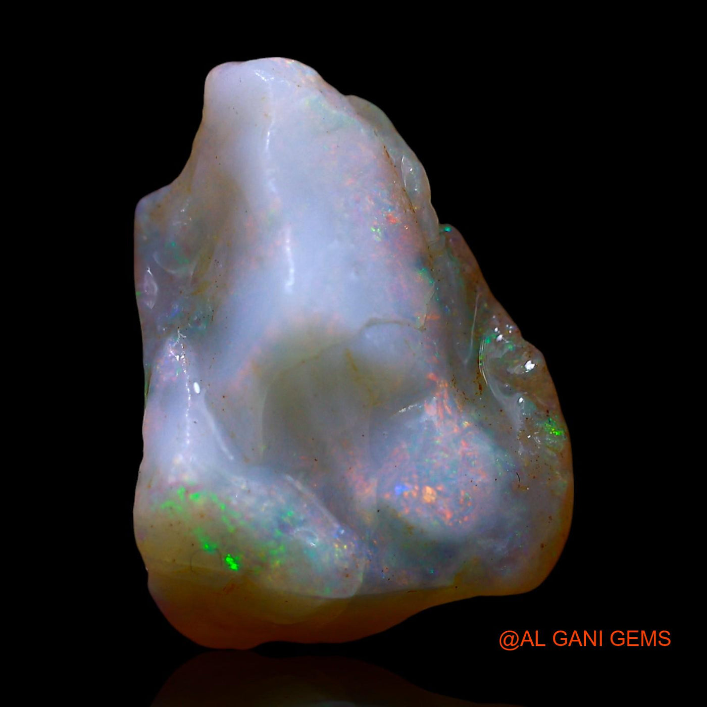 Natural Untreated Fire Opal Loose Gemstone Fancy Rough From Australia 5.00 Cts 15x11x6 mm RE-943