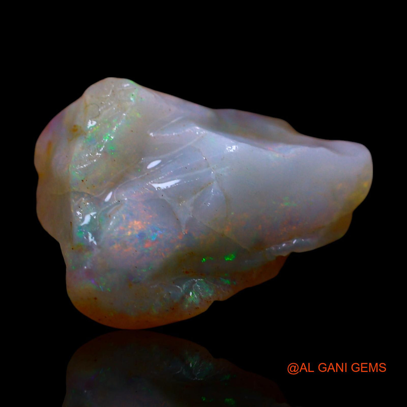 Natural Untreated Fire Opal Loose Gemstone Fancy Rough From Australia 5.00 Cts 15x11x6 mm RE-943
