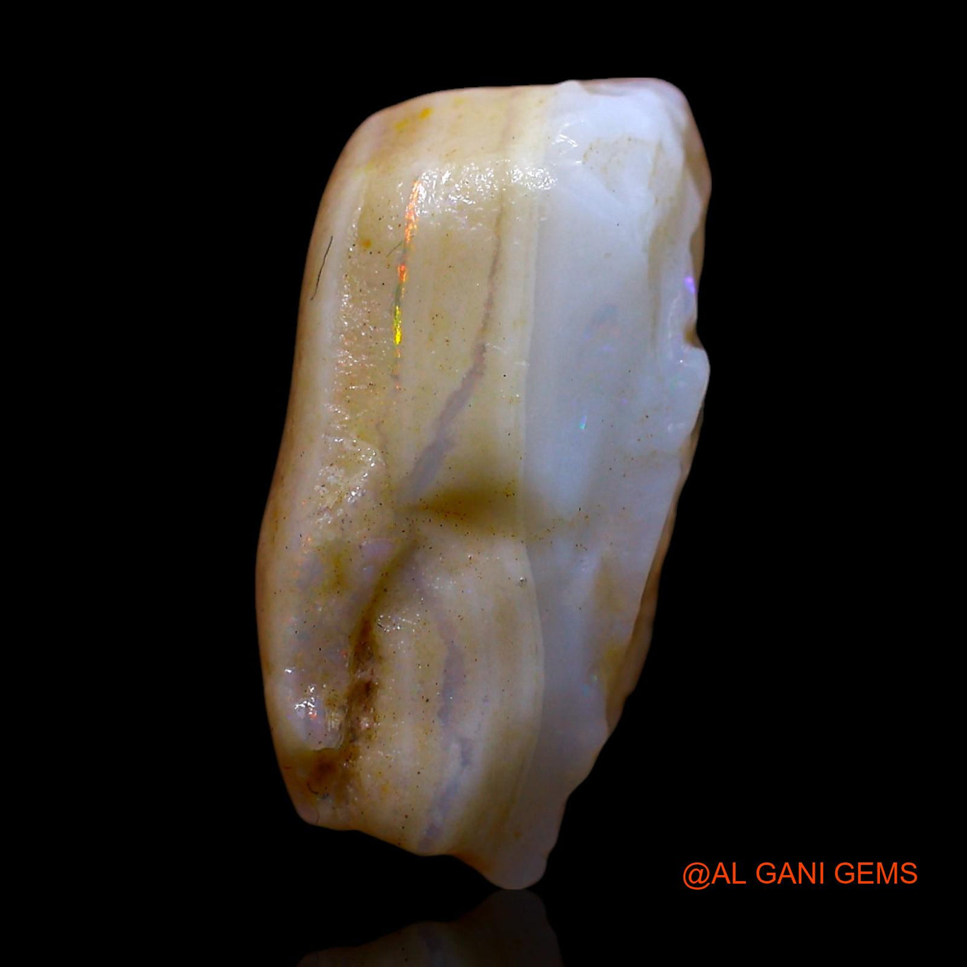 7.00 Cts Natural Australian Fire Opal Loose Gemstone Fancy Rough 17x10x8 mm RE-944