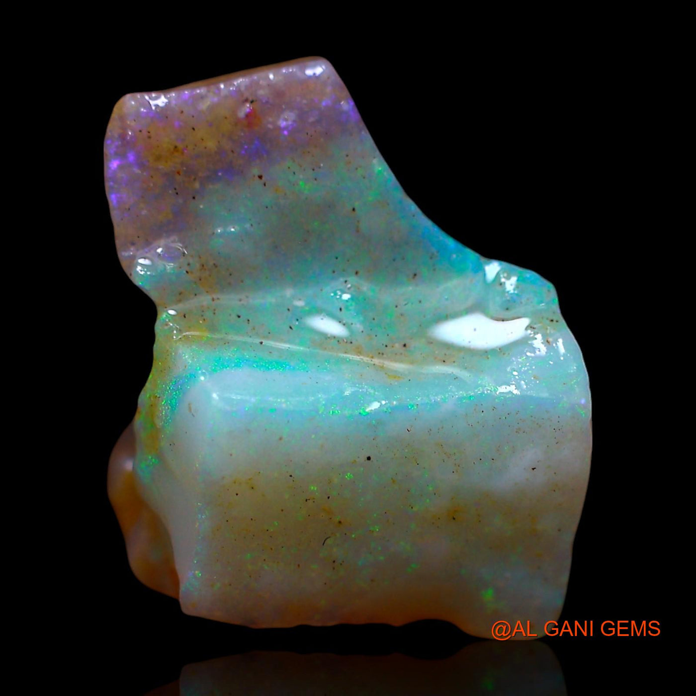 Natural Untreated Fire Opal Loose Gemstone Fancy Rough From Australia 5.00 Cts 13x11x7 mm RE-946