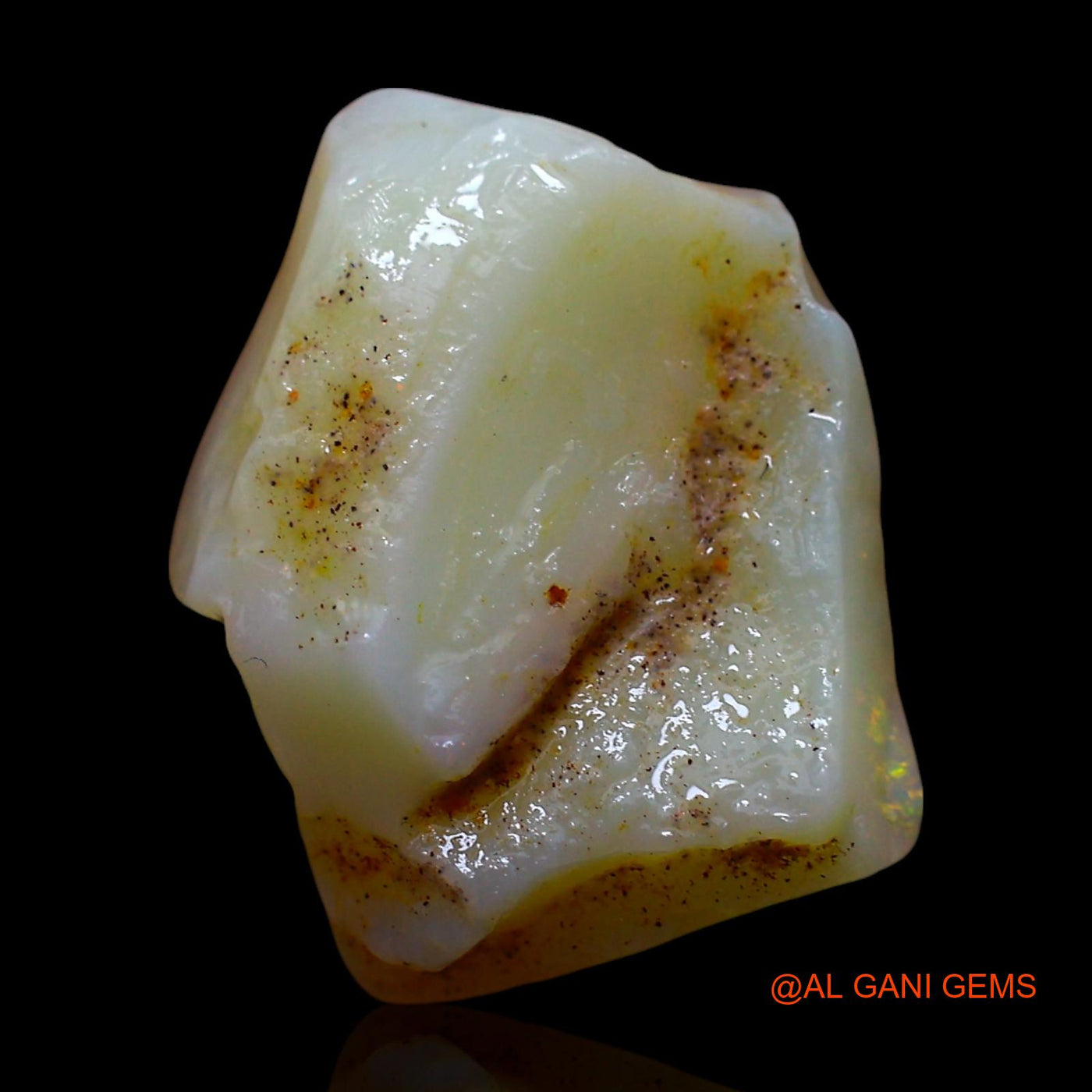 6.00 Cts Natural Australian Fire Opal Fancy Rough Loose Gemstone For Jewelry 15x12x5 mm RE-947