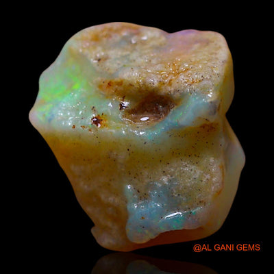 Natural Untreated Fire Opal Loose Gemstone Fancy Rough From Australia 5.00 Cts 14x12x6 mm RE-950