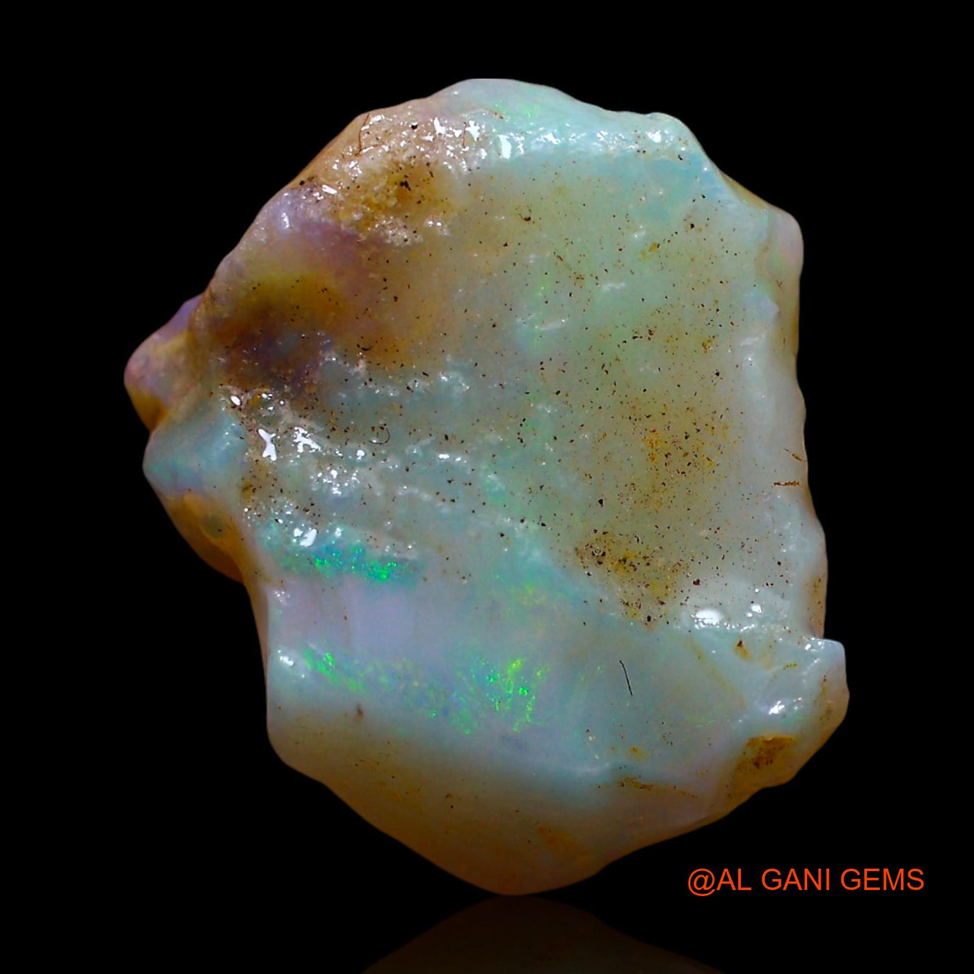Natural Untreated Fire Opal Loose Gemstone Fancy Rough From Australia 5.00 Cts 14x12x6 mm RE-950