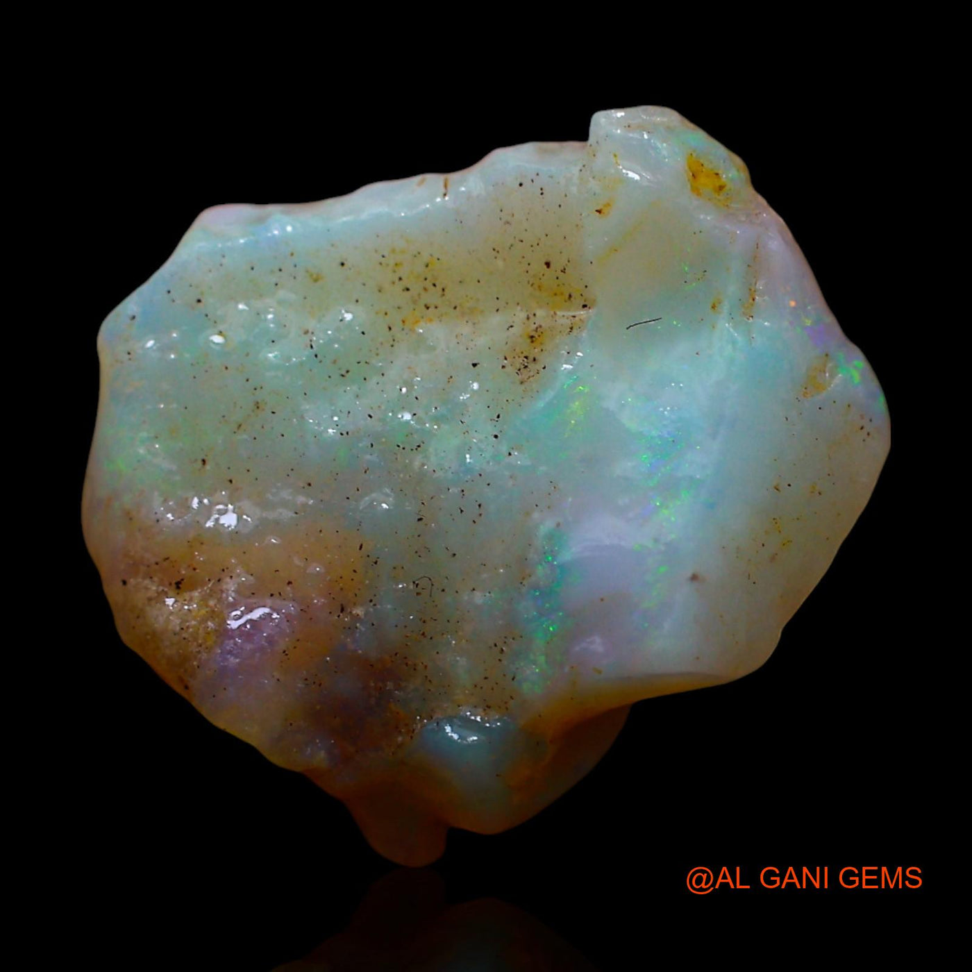 Natural Untreated Fire Opal Loose Gemstone Fancy Rough From Australia 5.00 Cts 14x12x6 mm RE-950