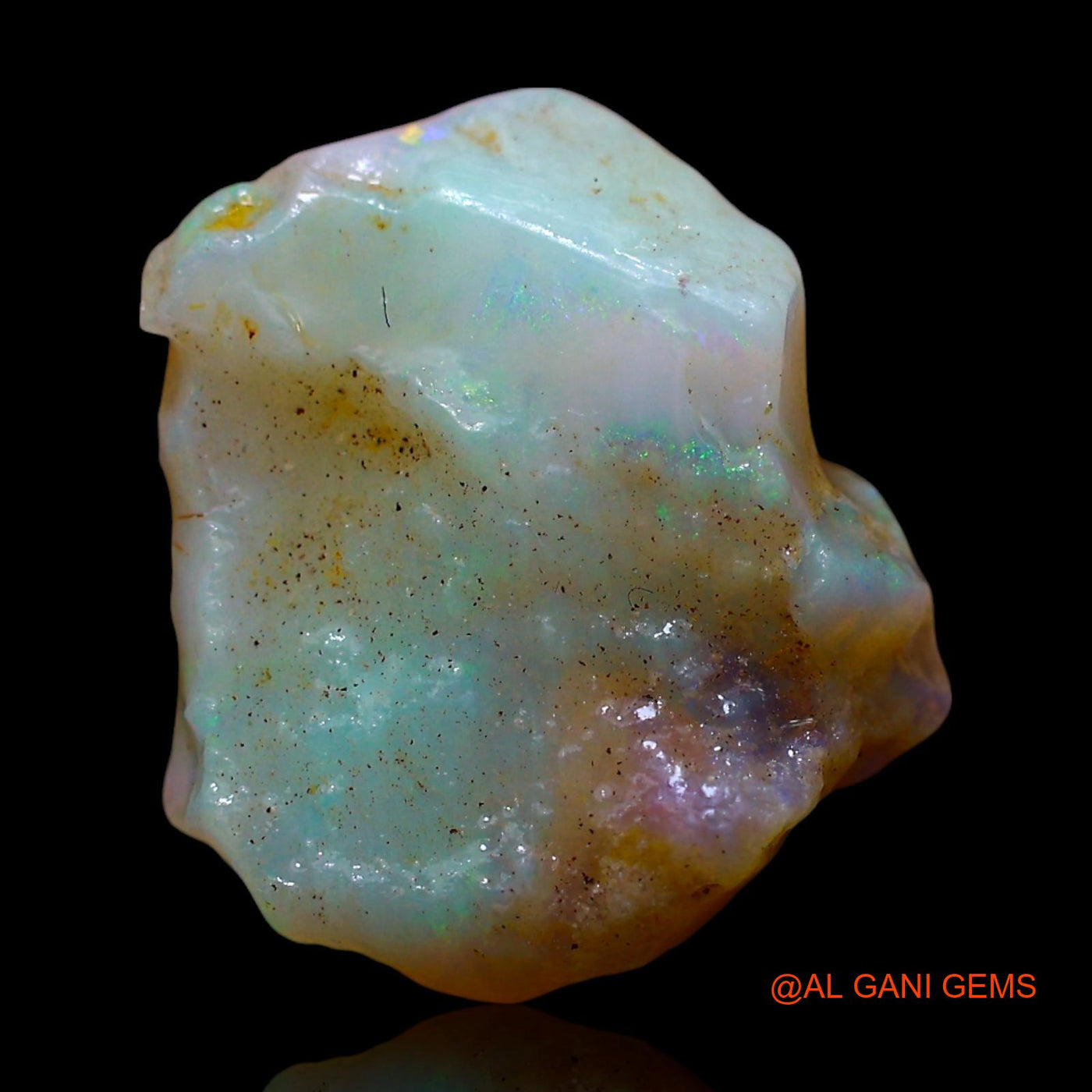 Natural Untreated Fire Opal Loose Gemstone Fancy Rough From Australia 5.00 Cts 14x12x6 mm RE-950