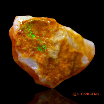 Natural Untreated Fire Opal Loose Gemstone Fancy Rough From Australia 6.00 Cts 16x11x5 mm RE-951