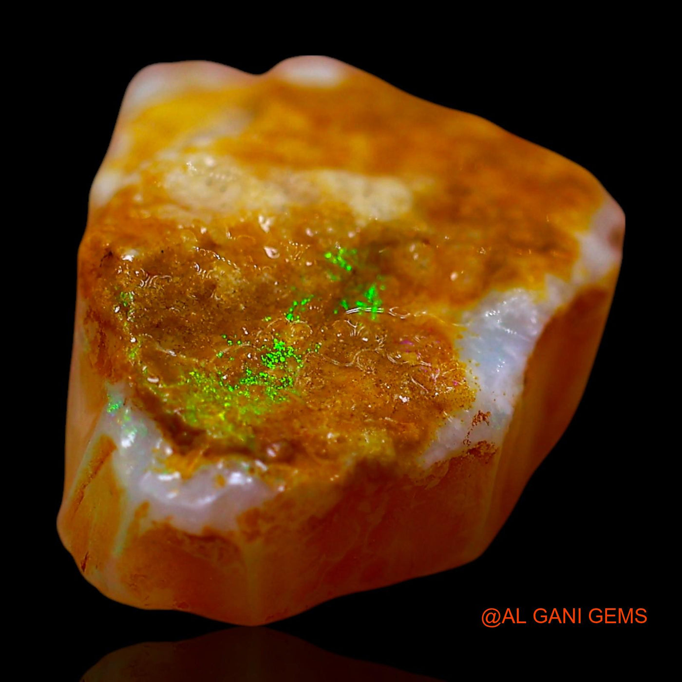 Natural Untreated Fire Opal Loose Gemstone Fancy Rough From Australia 6.00 Cts 16x11x5 mm RE-951