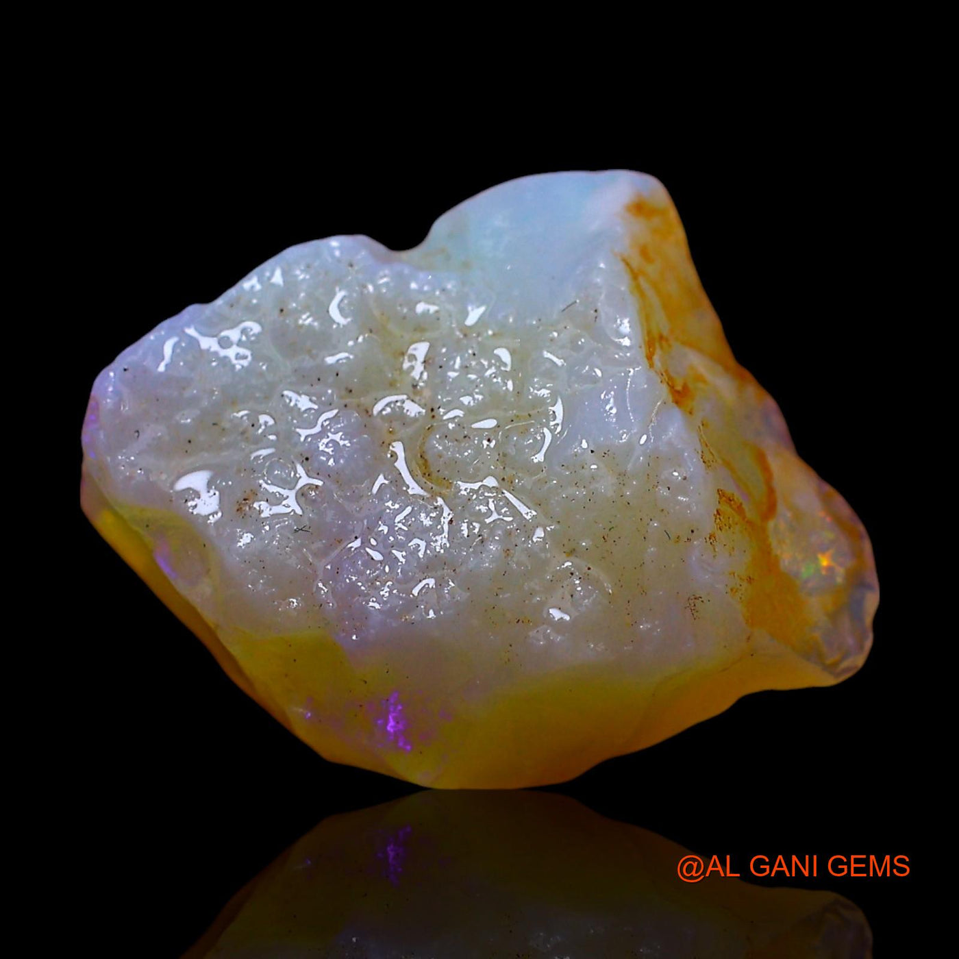 6.00 Cts Natural Australian Fire Opal Loose Gemstone Fancy Rough 14x12x6 mm RE-952