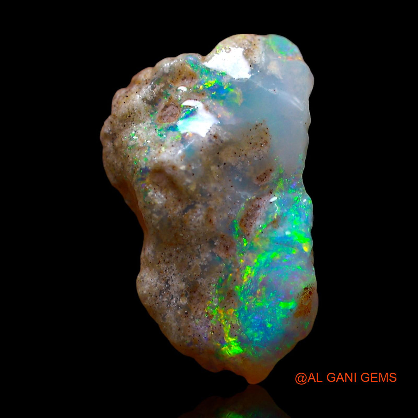 Natural Untreated Fire Opal Loose Gemstone Fancy Rough From Australia 3.00 Cts 16x9x5 mm RE-954