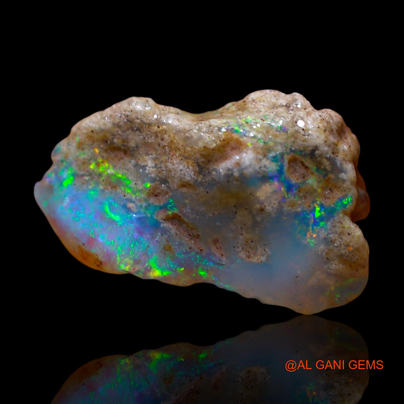 Natural Untreated Fire Opal Loose Gemstone Fancy Rough From Australia 3.00 Cts 16x9x5 mm RE-954