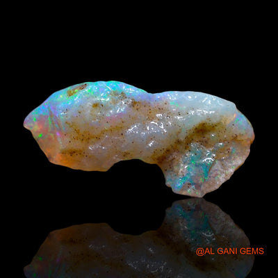 Natural Untreated Fire Opal Loose Gemstone Fancy Rough From Australia 3.00 Cts 16x9x5 mm RE-954
