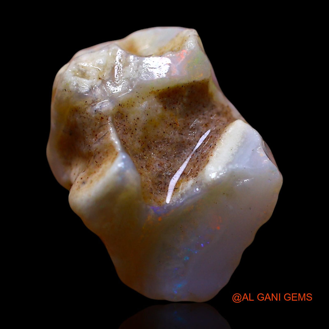 6.00 Cts Unheated Australian Fire Opal Loose Gemstone Fancy Rough Natural 15x10x8 mm RE-955
