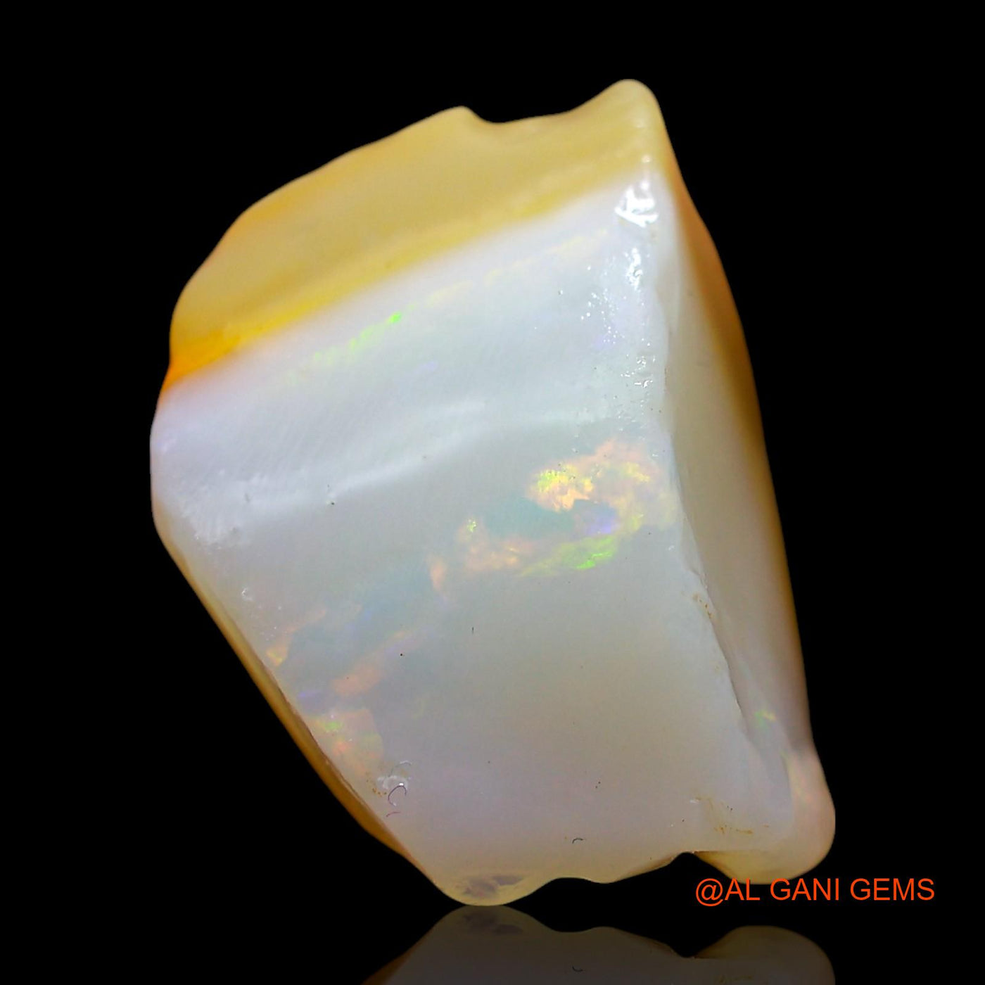 9.00 Cts Natural Australian Fire Opal Loose Gemstone Fancy Rough 16x10x10 mm RE-95