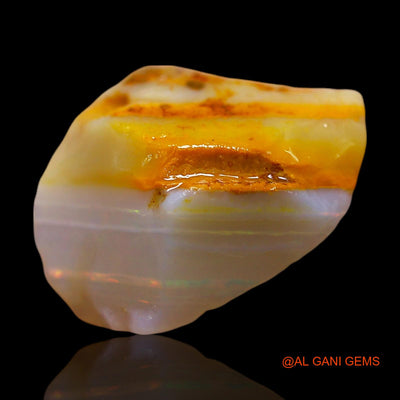 9.00 Cts Natural Australian Fire Opal Loose Gemstone Fancy Rough 16x10x10 mm RE-95