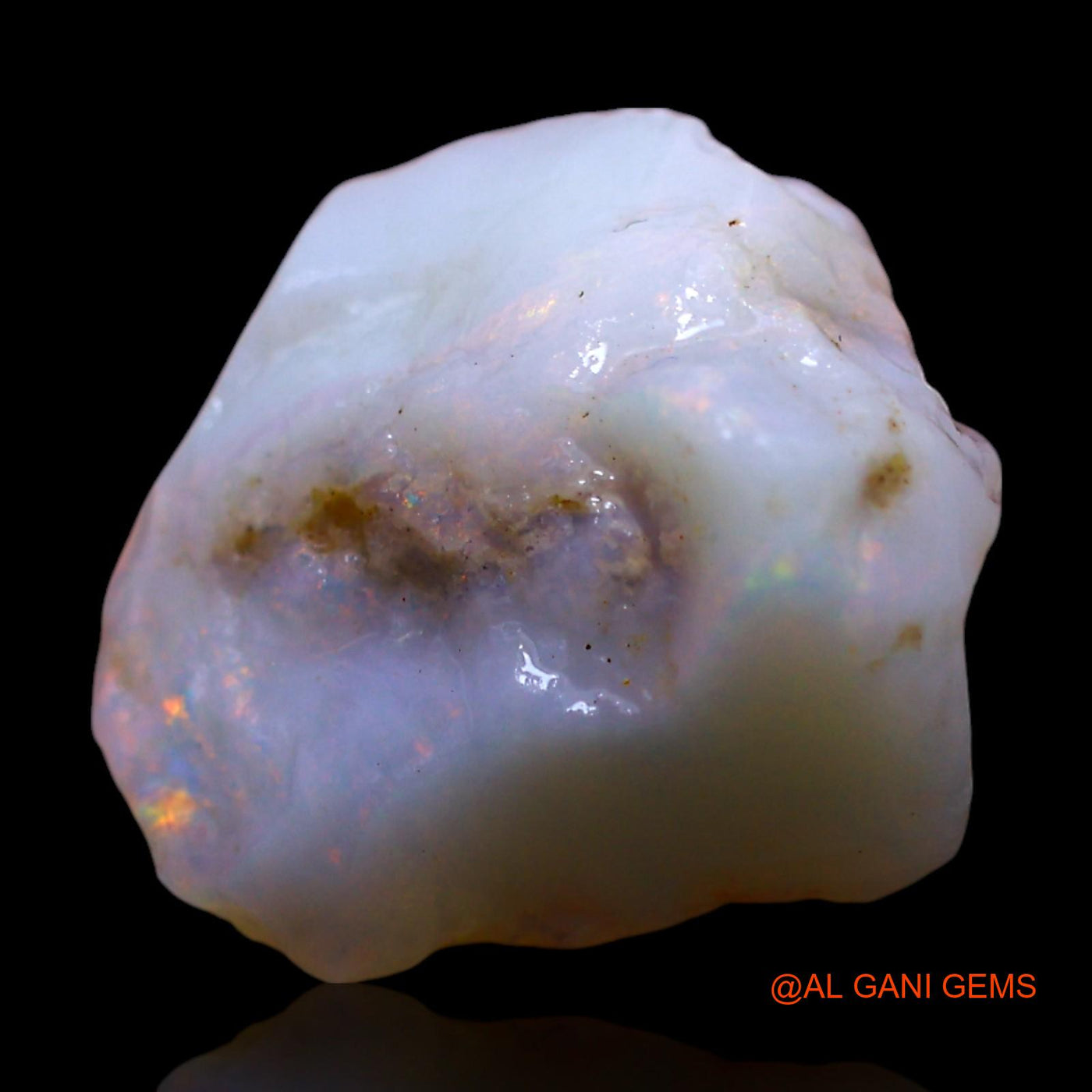 Natural Untreated Fire Opal Loose Gemstone Fancy Rough From Australia 5.00 Cts 13x10x7 mm RE-973