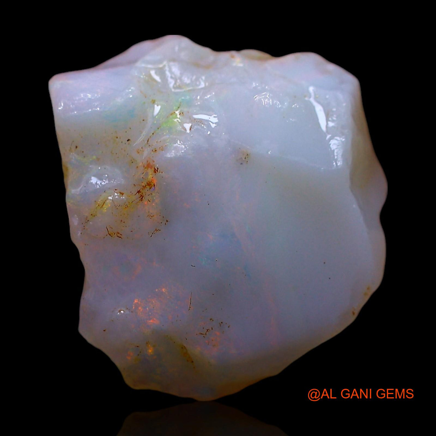 Natural Untreated Fire Opal Loose Gemstone Fancy Rough From Australia 5.00 Cts 13x10x7 mm RE-973