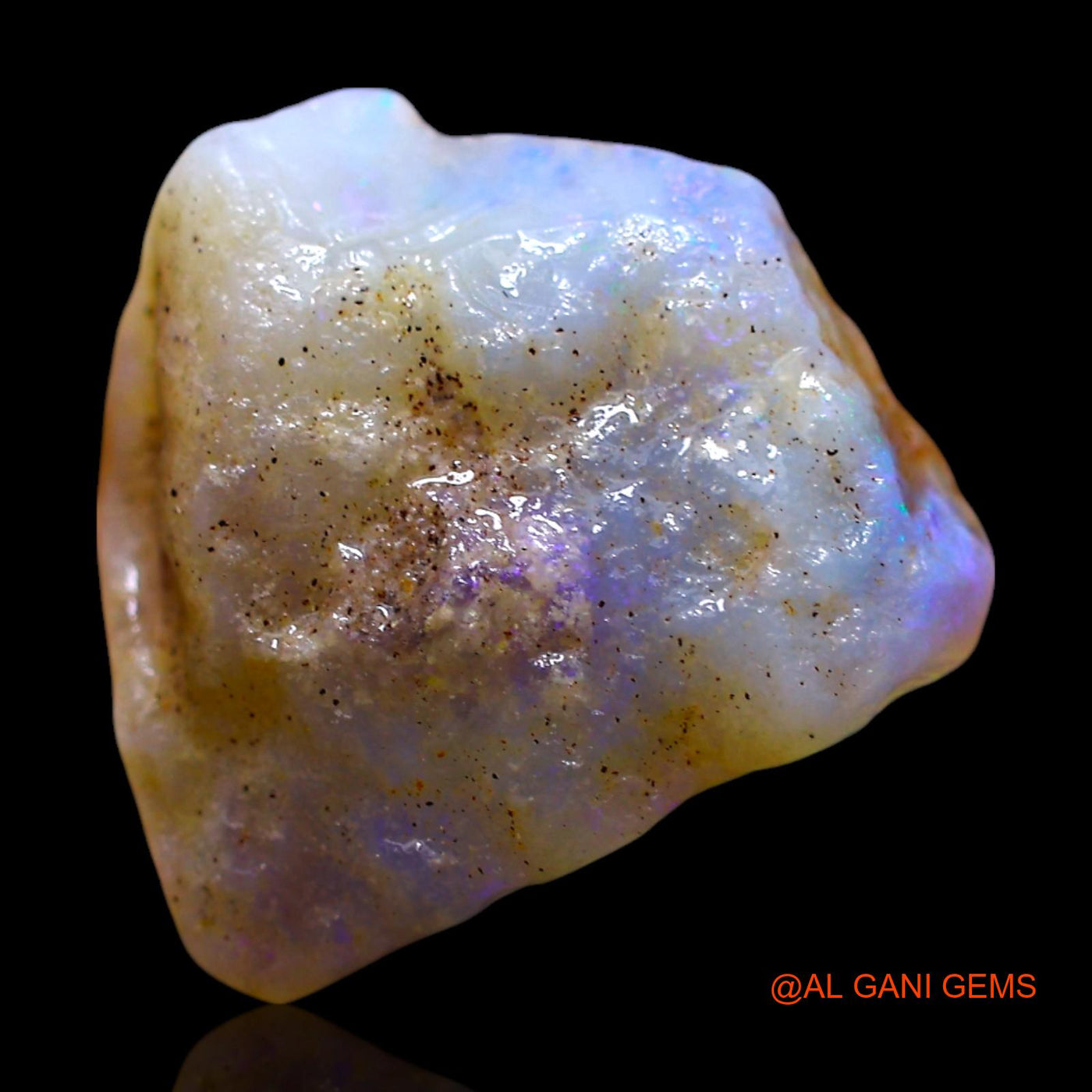 Natural Untreated Fire Opal Loose Gemstone Fancy Rough From Australia 6.00 Cts 13x13x6 mm RE-976