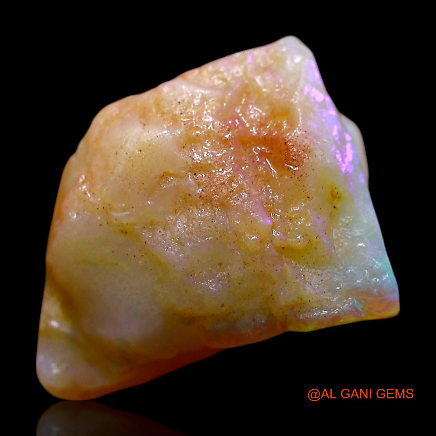 5.00 Cts Natural Australian Fire Opal Loose Gemstone Fancy Rough 11x7x8 mm RE-977