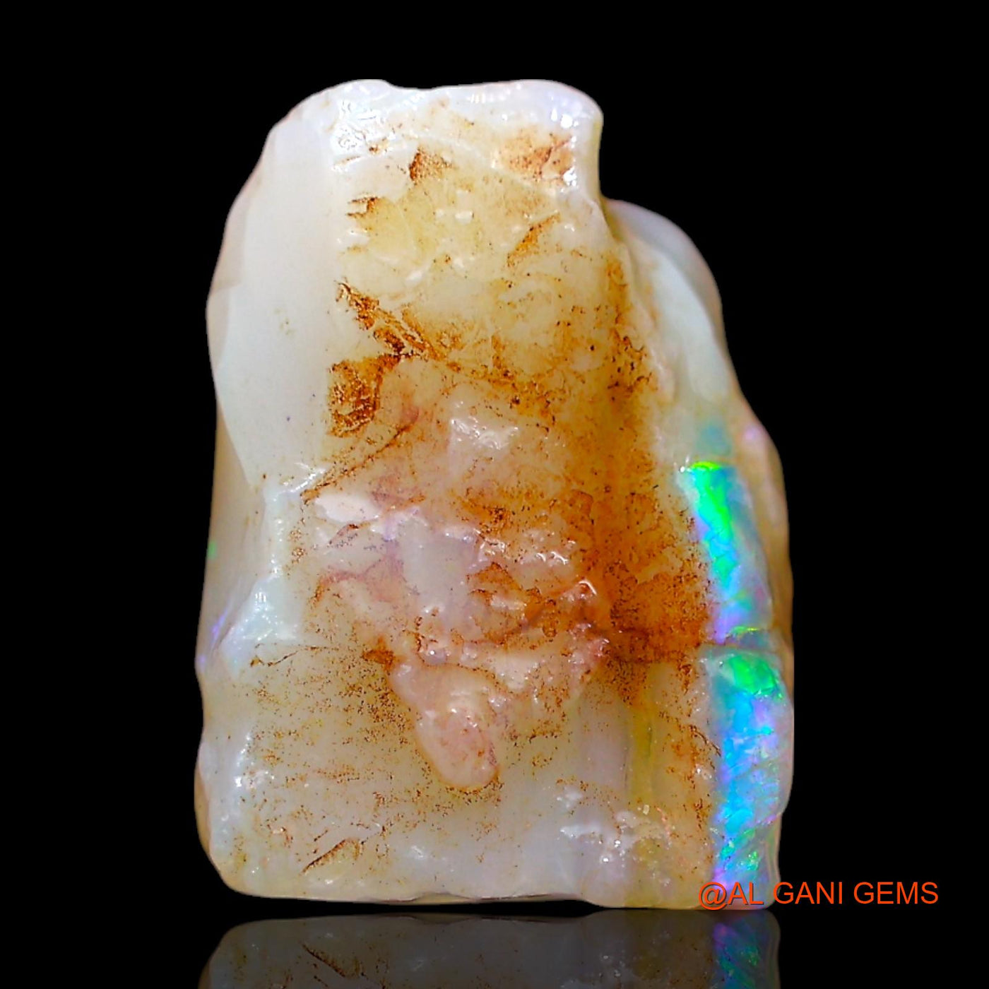 5.00 Cts Natural Australian Fire Opal Loose Gemstone Fancy Rough 11x7x8 mm RE-977