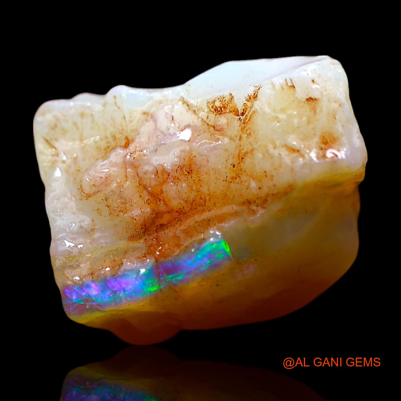 5.00 Cts Natural Australian Fire Opal Loose Gemstone Fancy Rough 11x7x8 mm RE-977