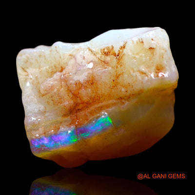 5.00 Cts Natural Australian Fire Opal Loose Gemstone Fancy Rough 11x7x8 mm RE-977