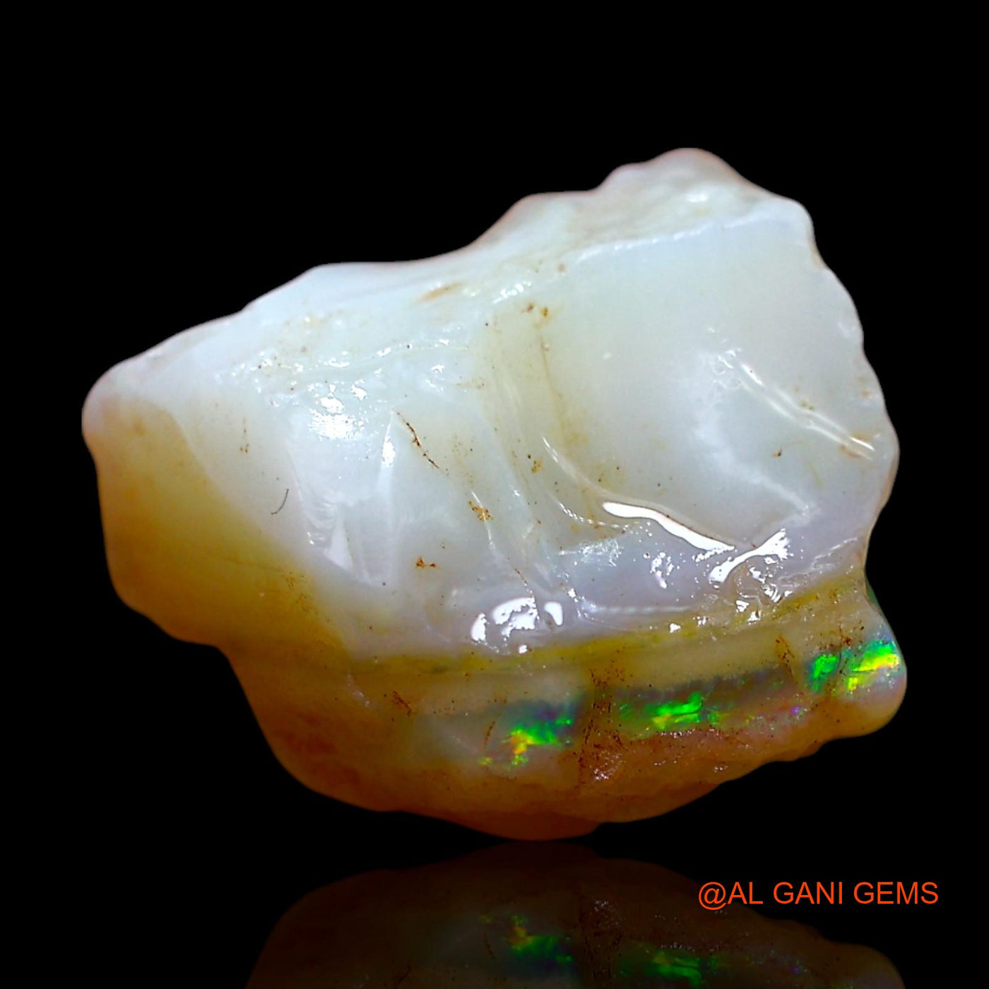 5.00 Cts Natural Australian Fire Opal Loose Gemstone Fancy Rough 11x7x8 mm RE-977