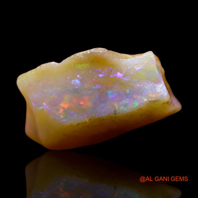 Natural Fire Opal Gemstone 4.00 Cts Loose Fancy Rough From Australia 12x9x5 mm RE-978