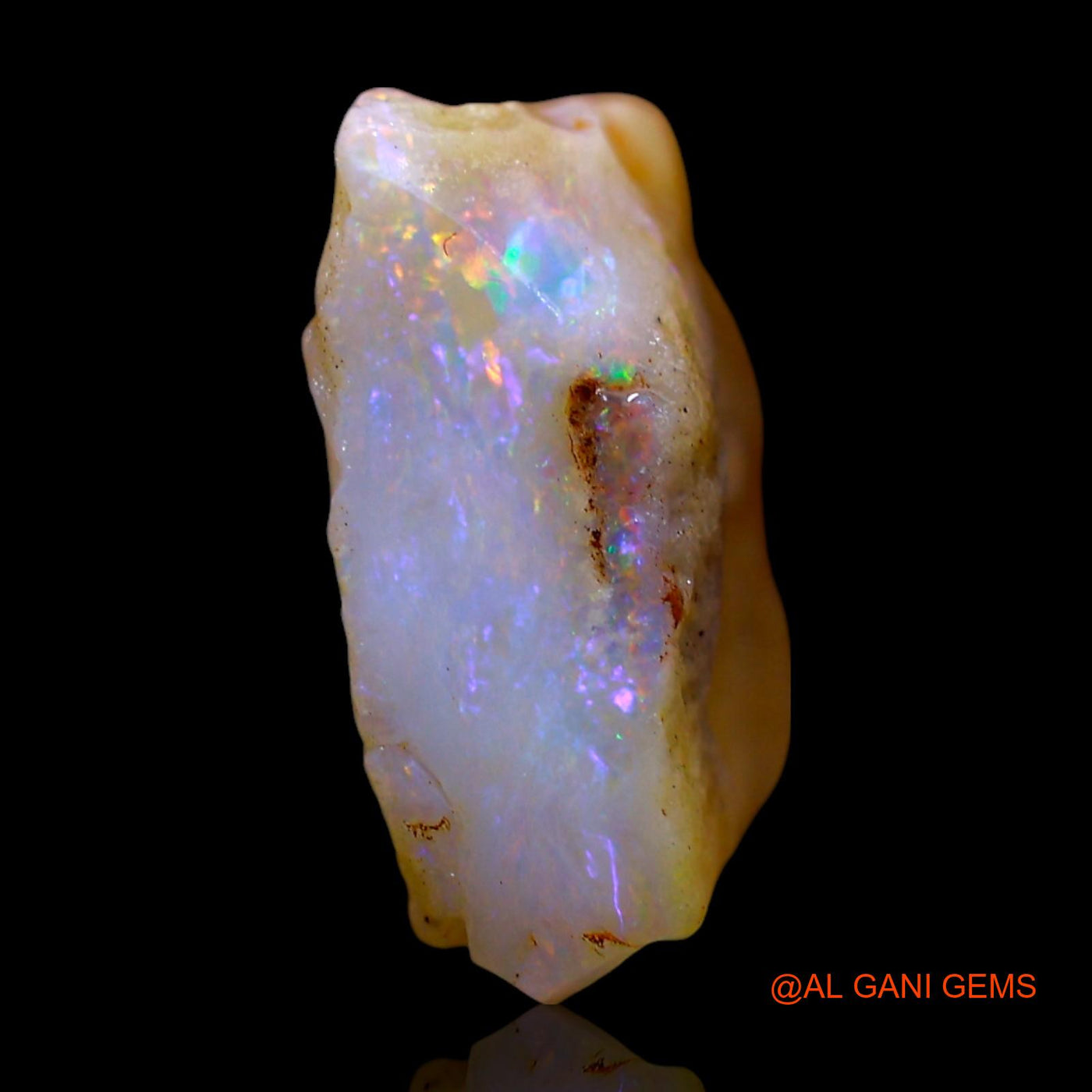 Natural Fire Opal Gemstone 4.00 Cts Loose Fancy Rough From Australia 12x9x5 mm RE-978