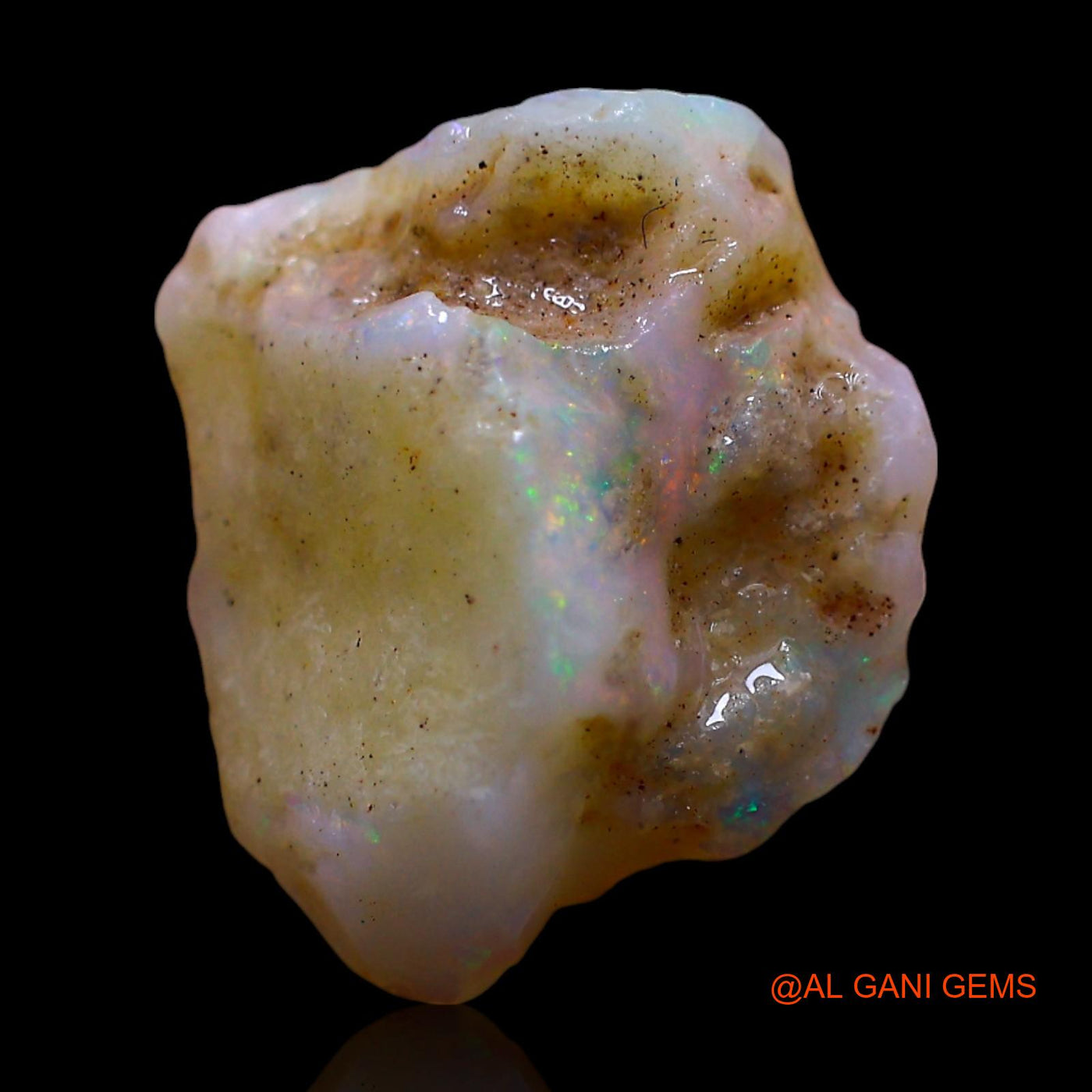 4.00 Cts Natural Australian Fire Opal Loose Gemstone Fancy Rough 12x11x7 mm RE-984