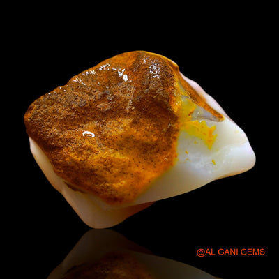 9.00 Cts Natural Australian Fire Opal Loose Gemstone Fancy Rough 13x12x10 mm RE-98