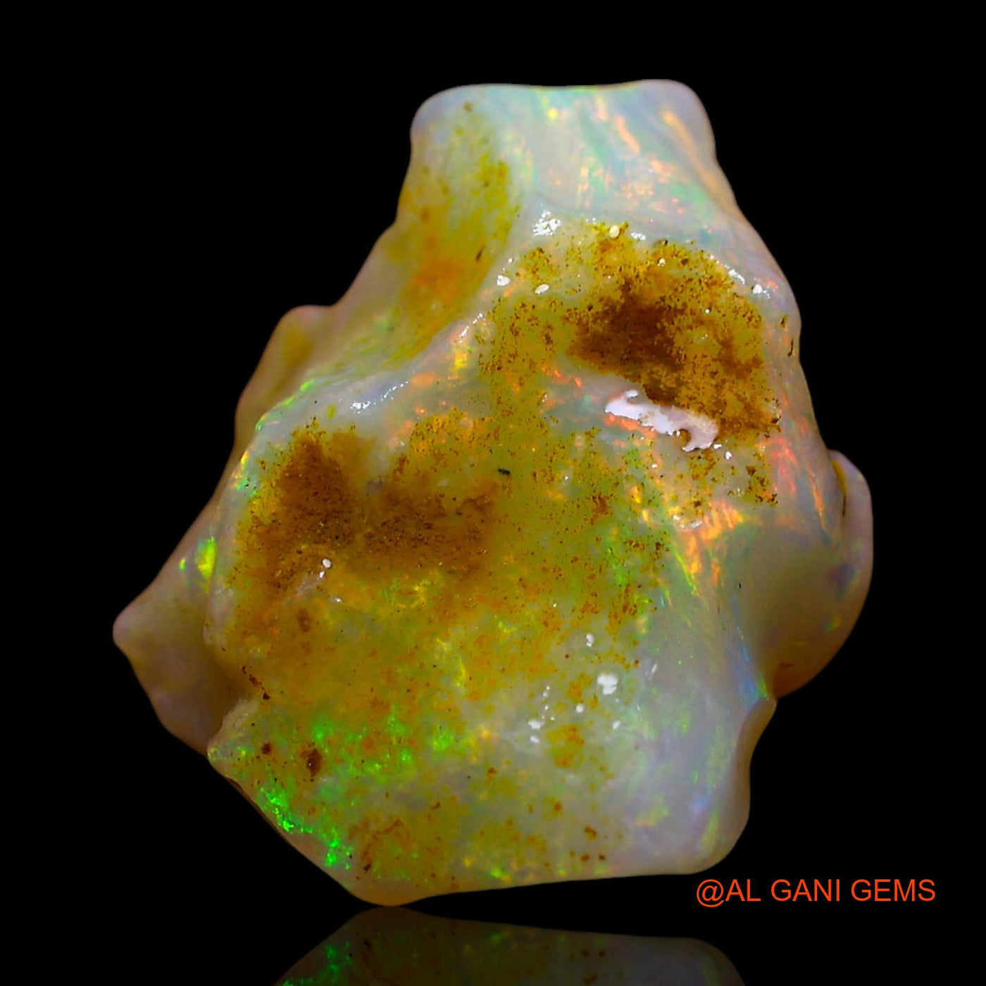 6.00 Cts Natural Australian Fire Opal Loose Gemstone Fancy Rough 16x13x8 mm RE-997
