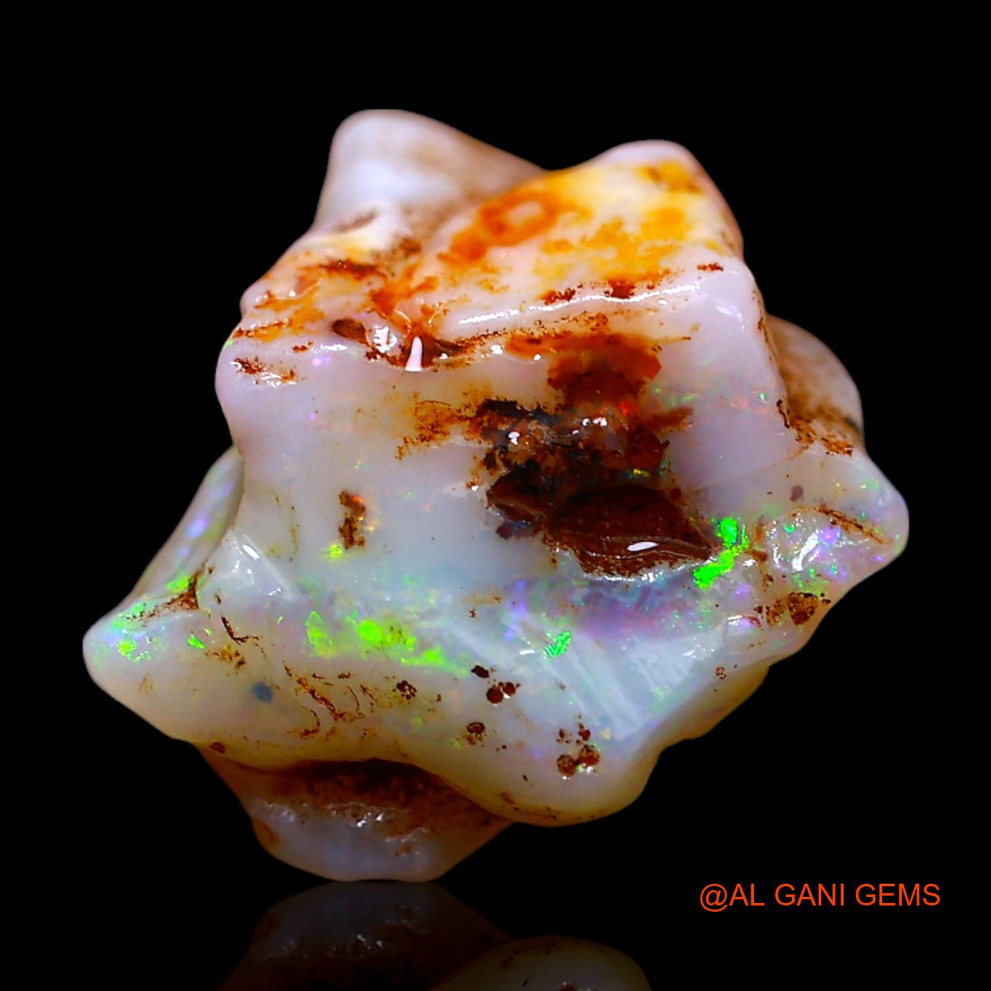 5.00 Cts Natural Australian Fire Opal Loose Gemstone Fancy Rough 13x12x7 mm RE-999