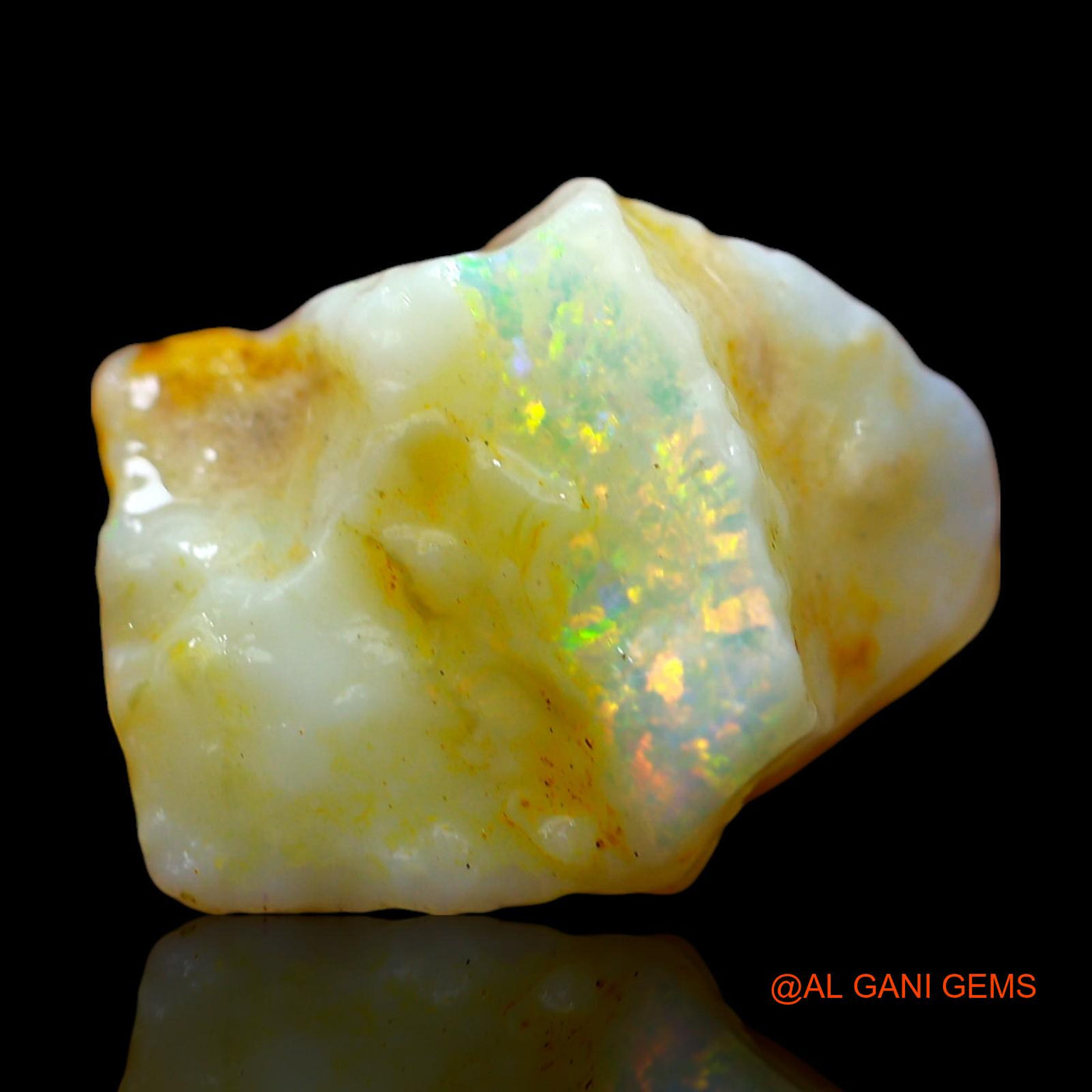7.00 Cts Natural Australian Fire Opal Loose Gemstone Fancy Rough 16x13x8 mm RE-99