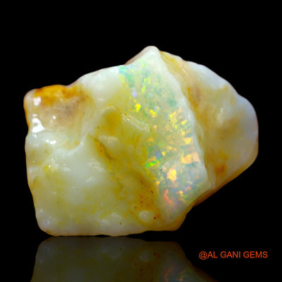 7.00 Cts Natural Australian Fire Opal Loose Gemstone Fancy Rough 16x13x8 mm RE-99