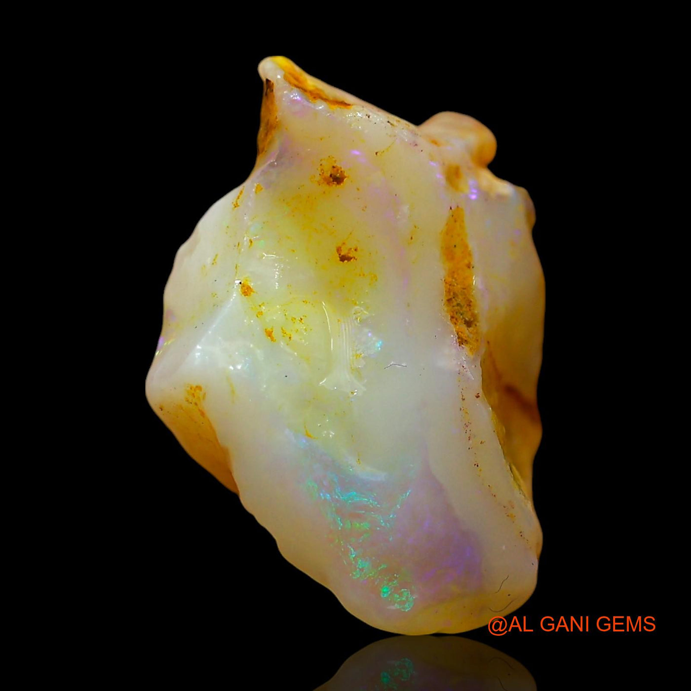 7.00 Cts Natural Australian Fire Opal Loose Gemstone Fancy Rough 16x13x8 mm RE-99