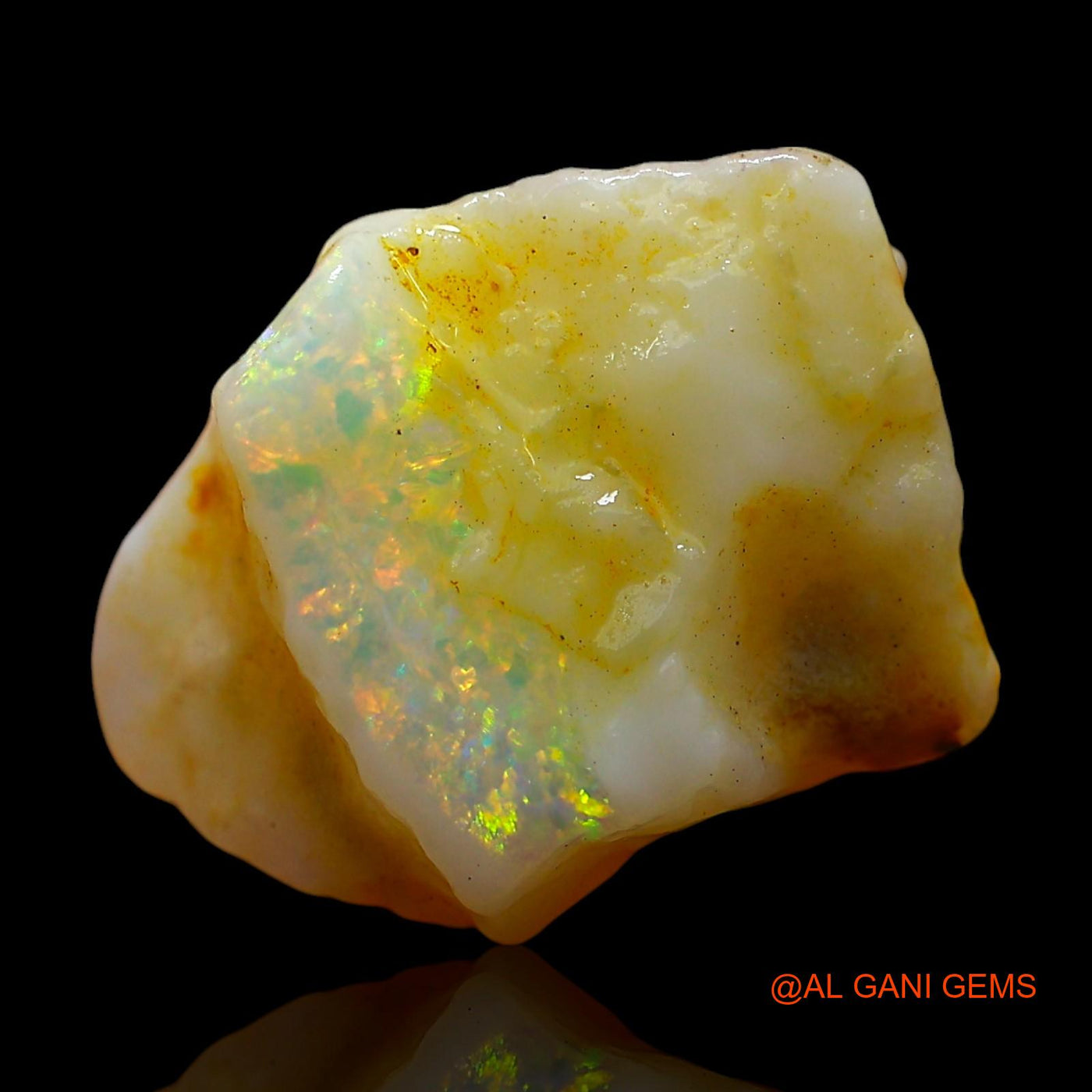 7.00 Cts Natural Australian Fire Opal Loose Gemstone Fancy Rough 16x13x8 mm RE-99