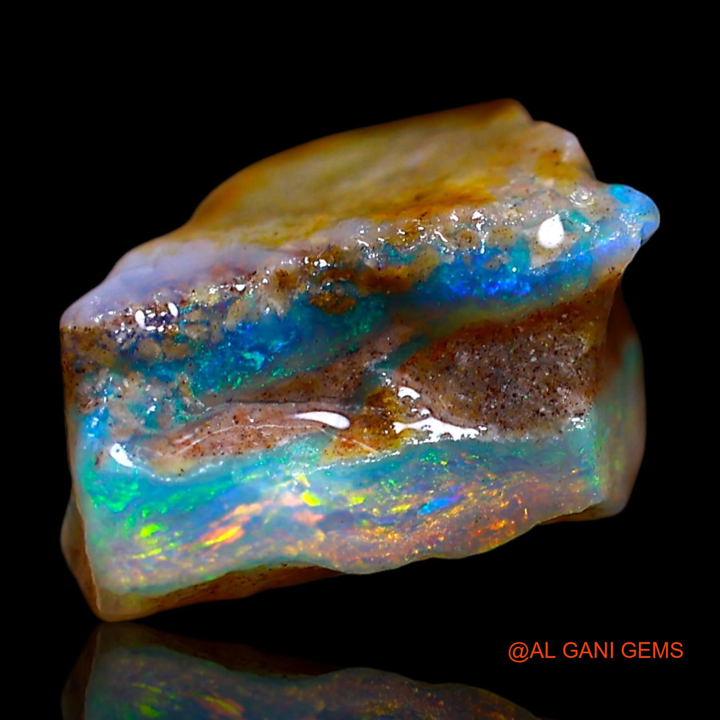 5.00 Cts Natural Australian Fire Opal Loose Gemstone Fancy Rough 13x9x7 mm RF-102