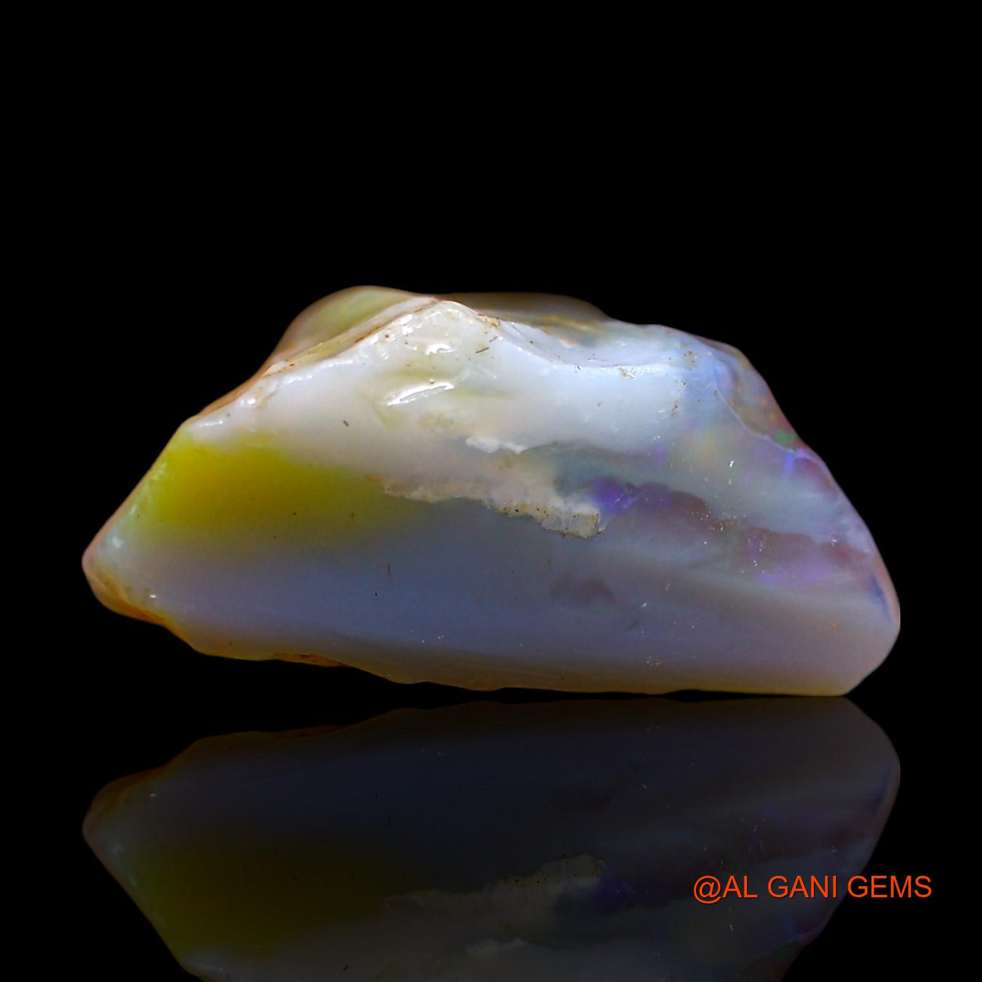 Natural Fire Opal Gemstone 9.00 Cts Loose Fancy Rough From Australia 17x16x7 mm RF-10