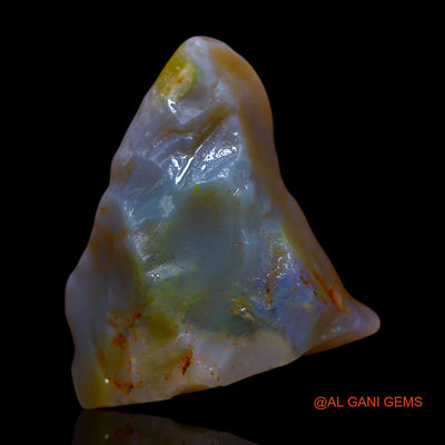Natural Fire Opal Gemstone 9.00 Cts Loose Fancy Rough From Australia 17x16x7 mm RF-10