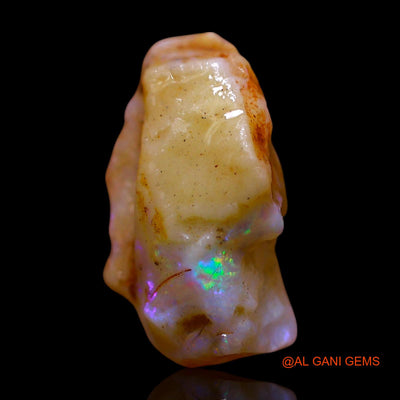 Natural Untreated Fire Opal Loose Gemstone Fancy Rough From Australia 4.00 Cts 14x9x7 mm RF-115