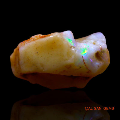Natural Untreated Fire Opal Loose Gemstone Fancy Rough From Australia 4.00 Cts 14x9x7 mm RF-115