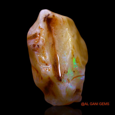 Natural Untreated Fire Opal Loose Gemstone Fancy Rough From Australia 4.00 Cts 14x9x7 mm RF-115