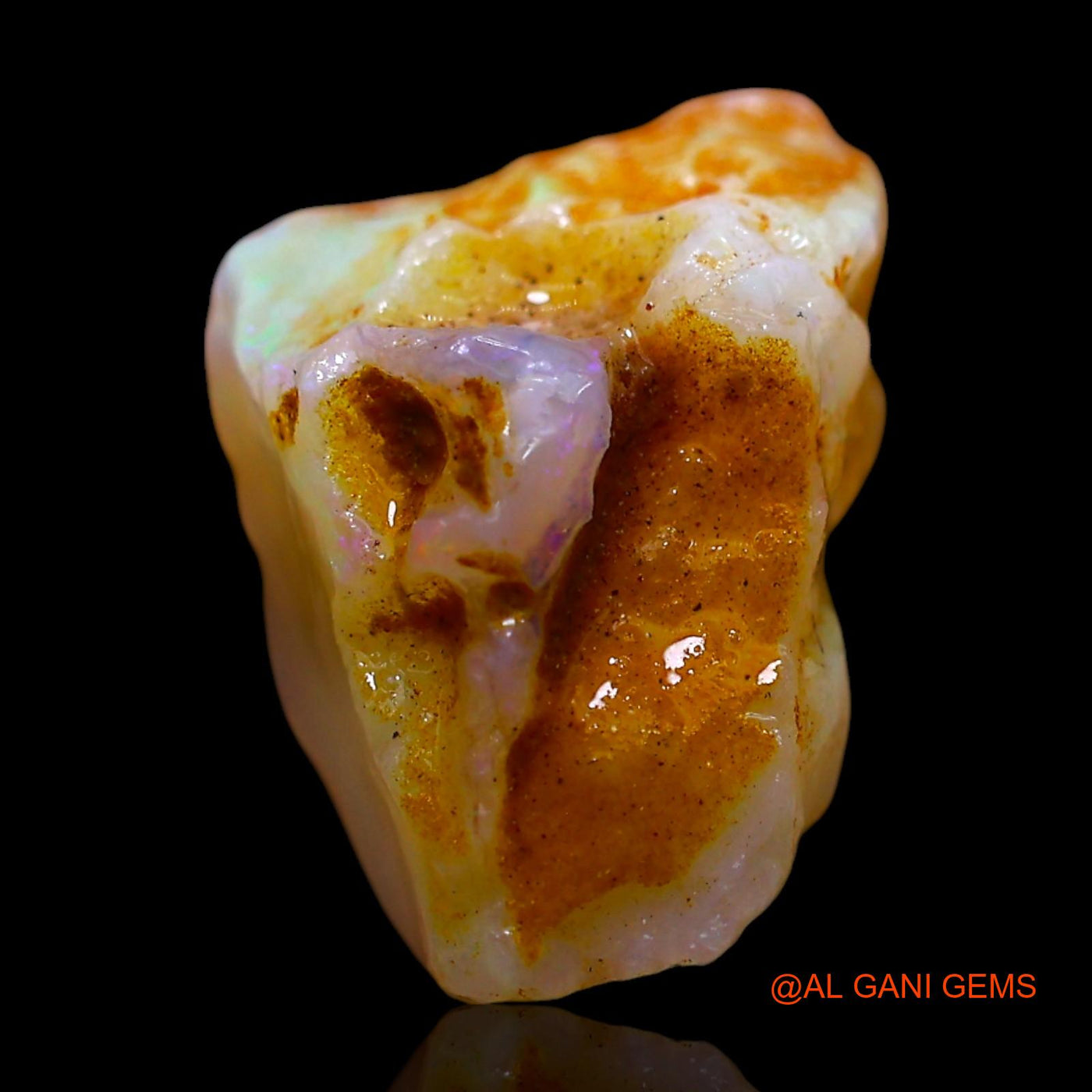 5.00 Cts Natural Australian Fire Opal Loose Gemstone Fancy Rough 13x10x8 mm RF-126