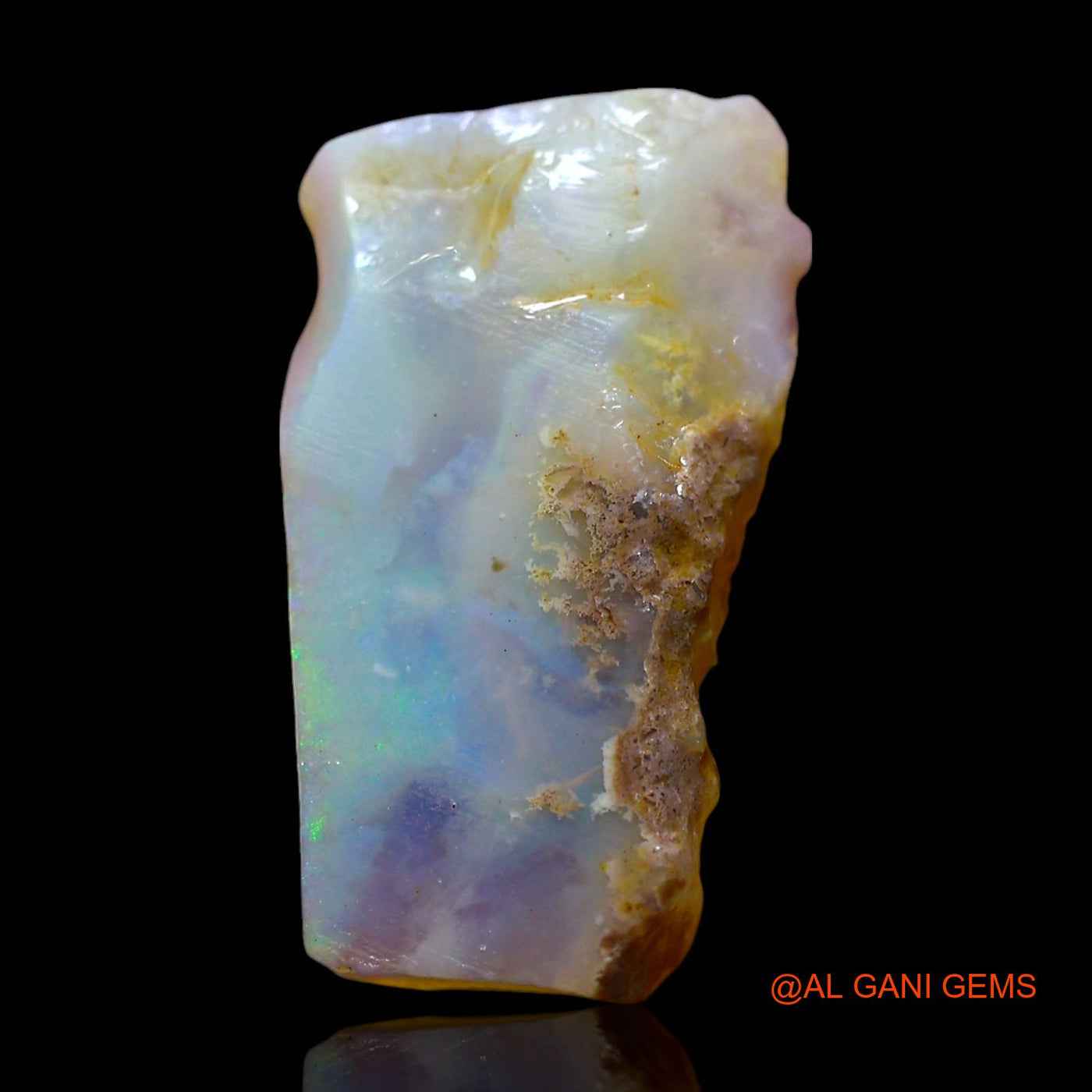 Natural Fire Opal Gemstone 4.00 Cts Loose Fancy Rough From Australia 19x10x2 mm RF-12
