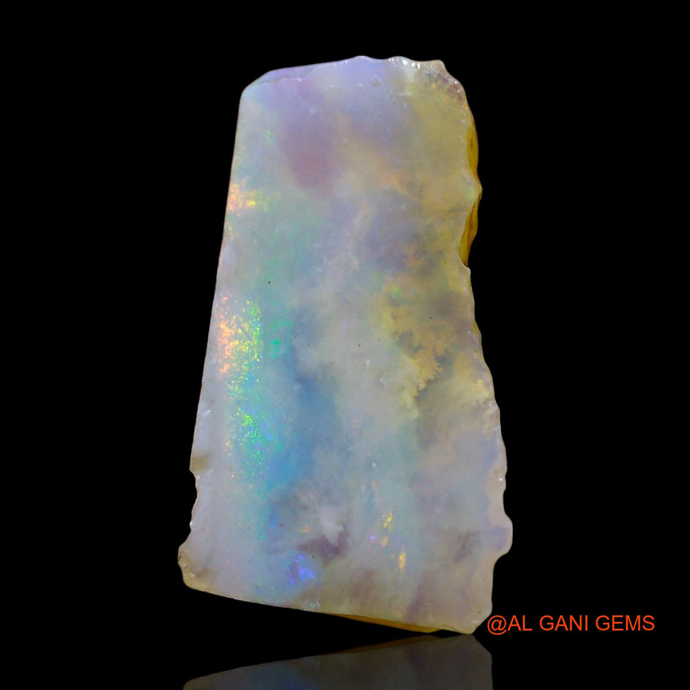 Natural Fire Opal Gemstone 4.00 Cts Loose Fancy Rough From Australia 19x10x2 mm RF-12
