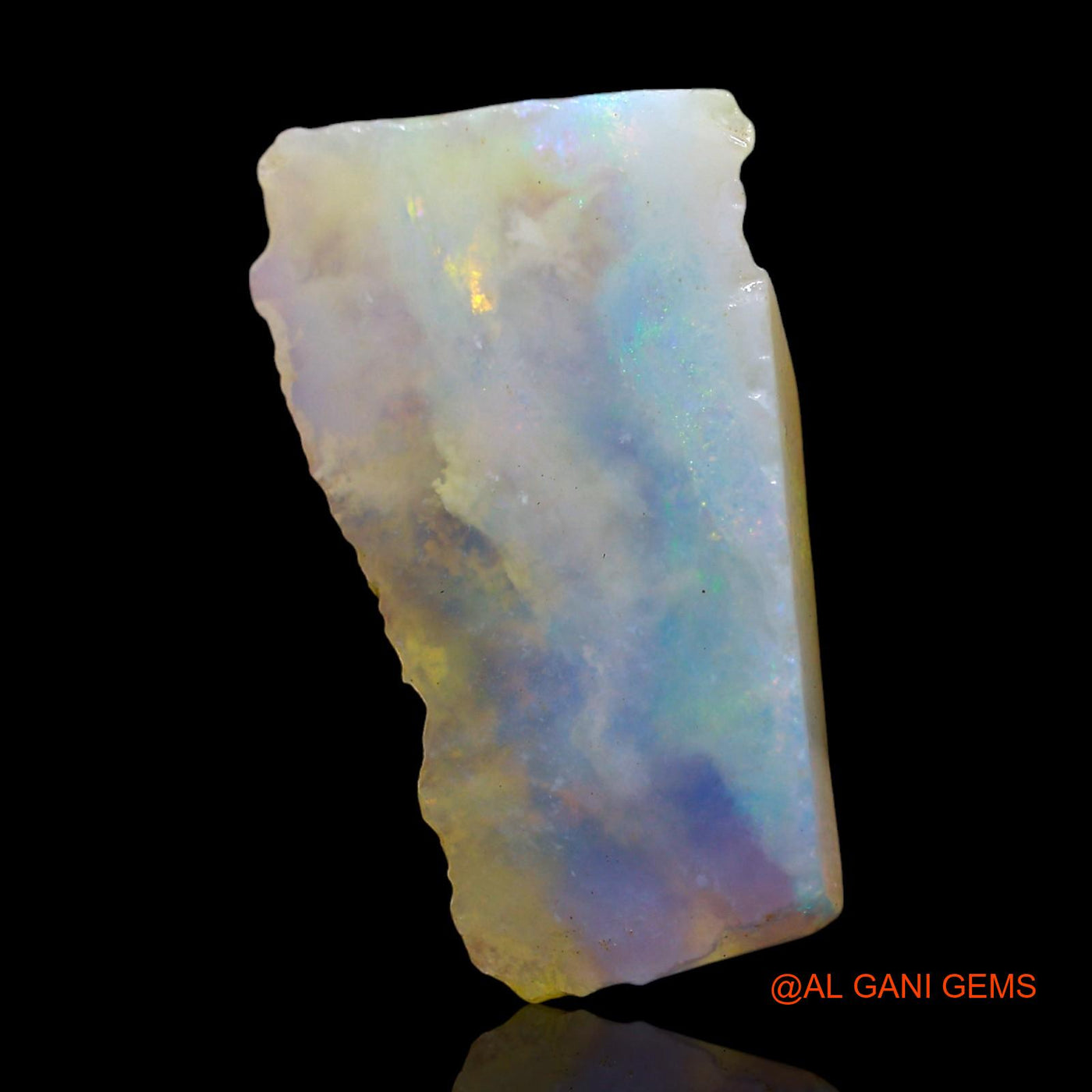 Natural Fire Opal Gemstone 4.00 Cts Loose Fancy Rough From Australia 19x10x2 mm RF-12
