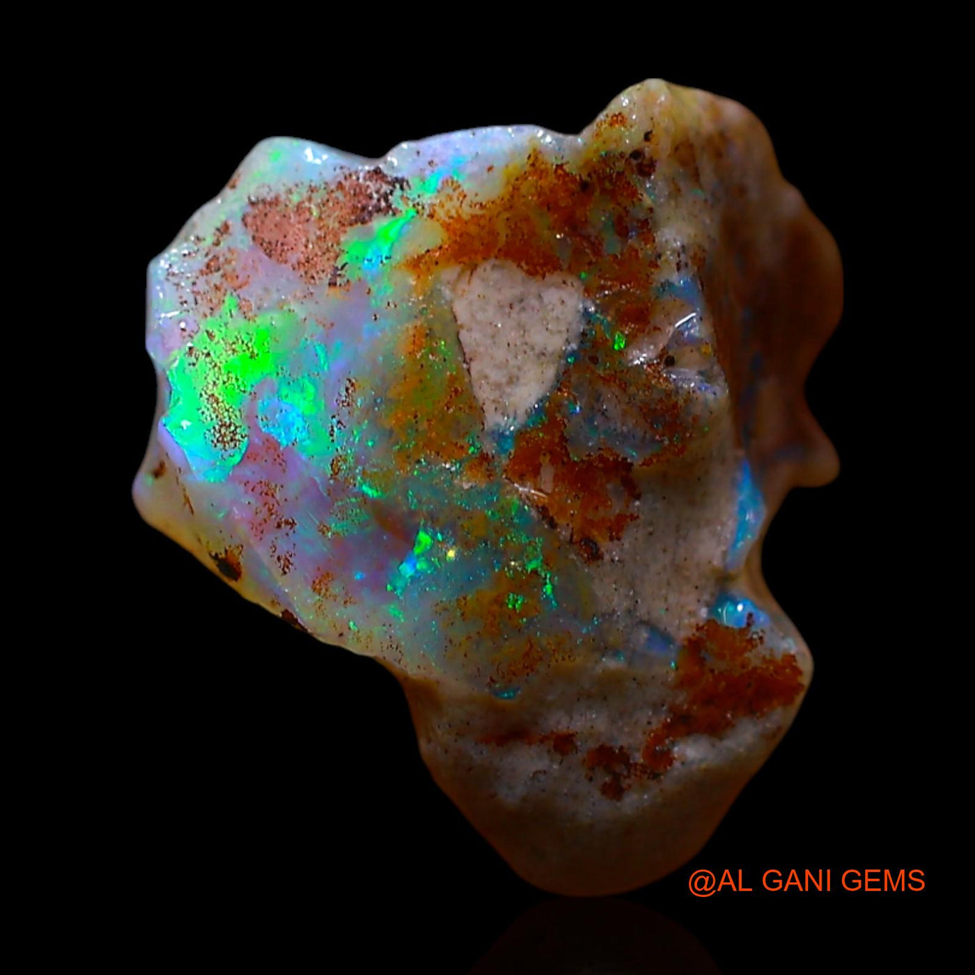5.00 Cts Unheated Australian Fire Opal Loose Gemstone Fancy Rough Natural 11x10x9 mm RF-130