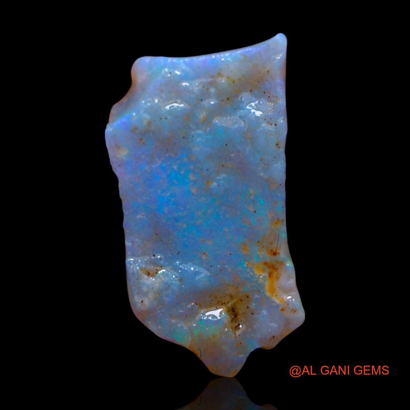 2.00 Cts Unheated Australian Fire Opal Loose Gemstone Fancy Rough Natural 15x8x2 mm RF-131