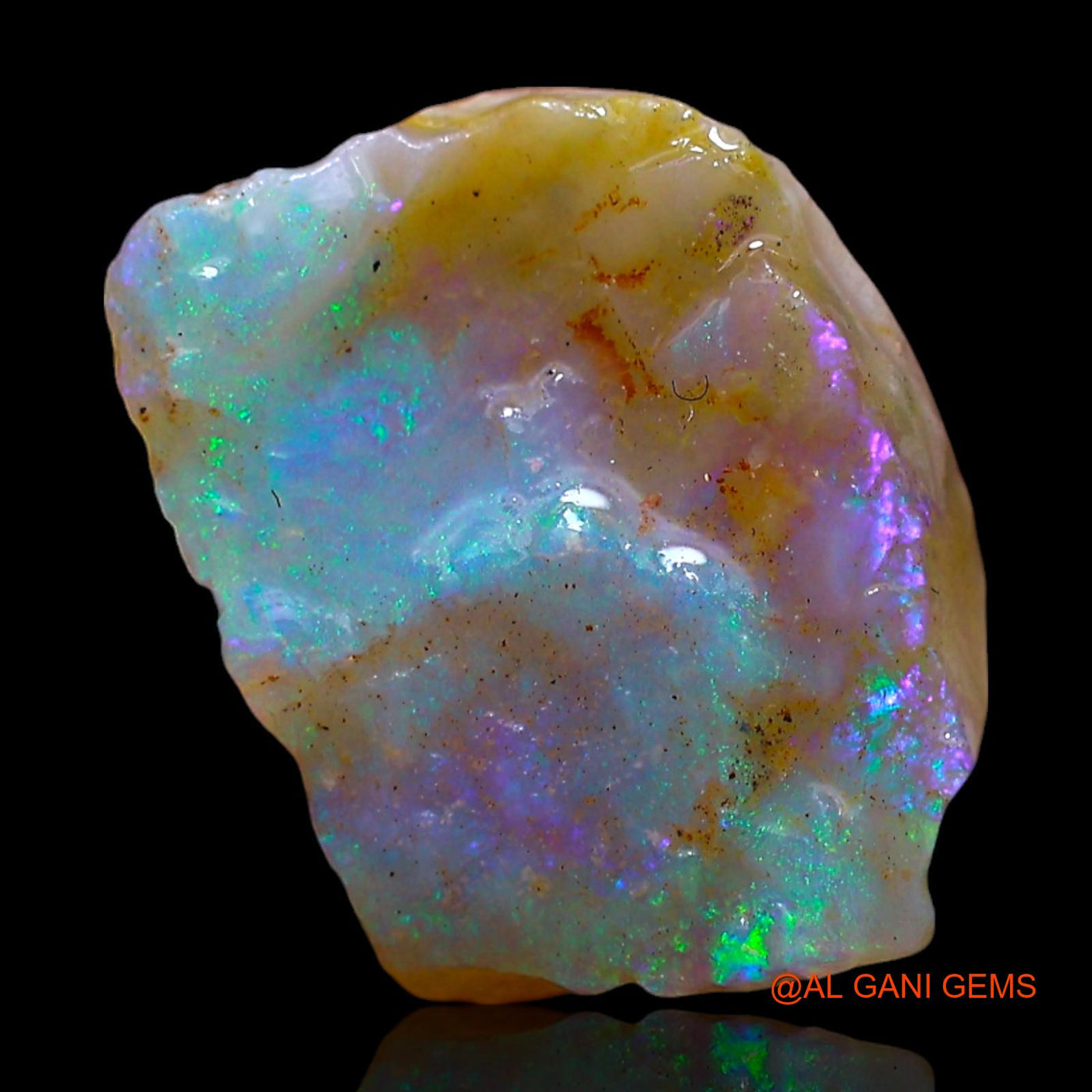 3.00 Cts Natural Australian Fire Opal Loose Gemstone Fancy Rough 12x10x5 mm RF-132