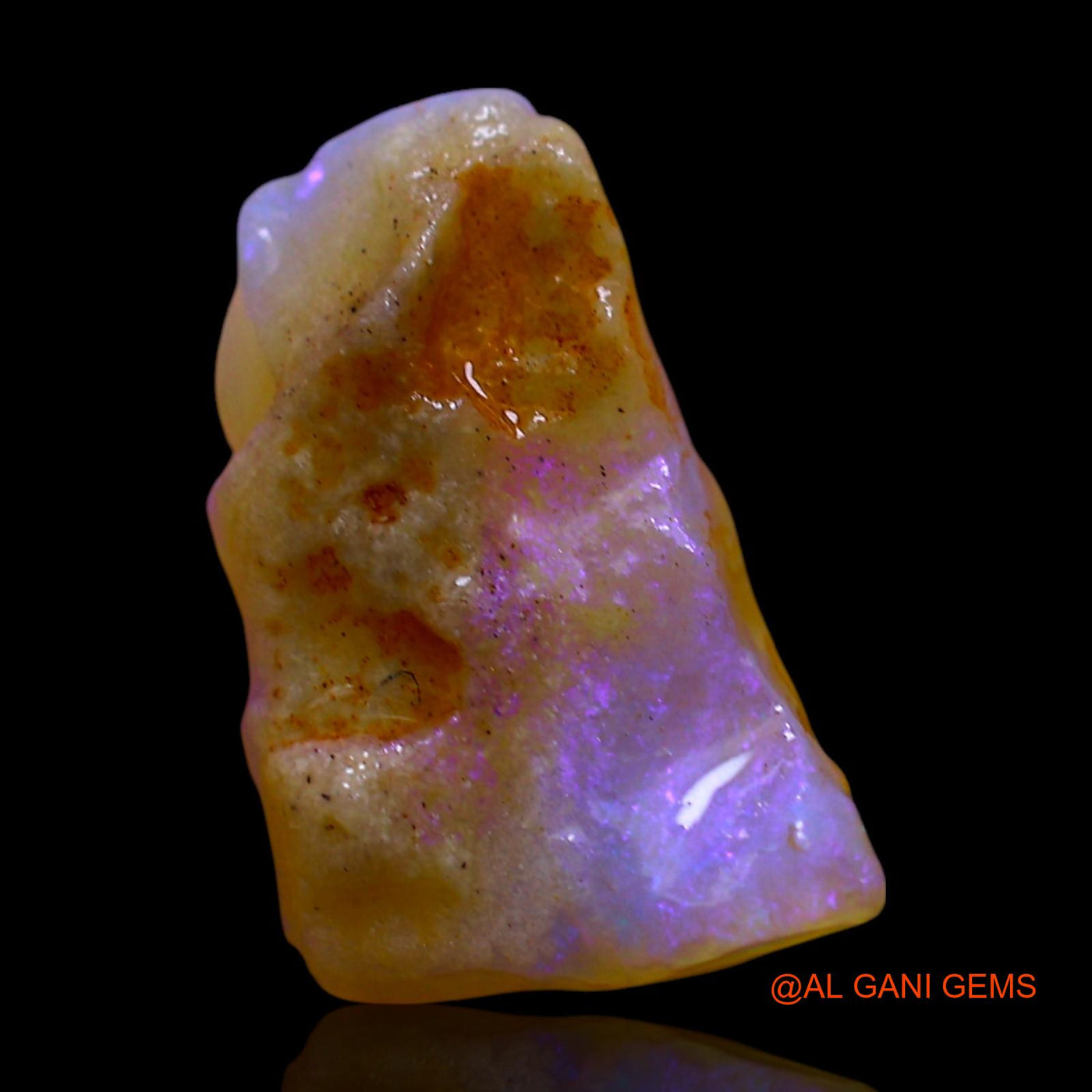 4.00 Cts Natural Australian Fire Opal Fancy Rough Loose Gemstone For Jewelry 13x8x6 mm RF-135